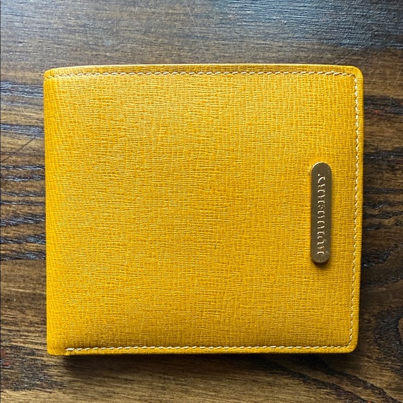Burberry Men's Yellow Bi-Fold Wallet